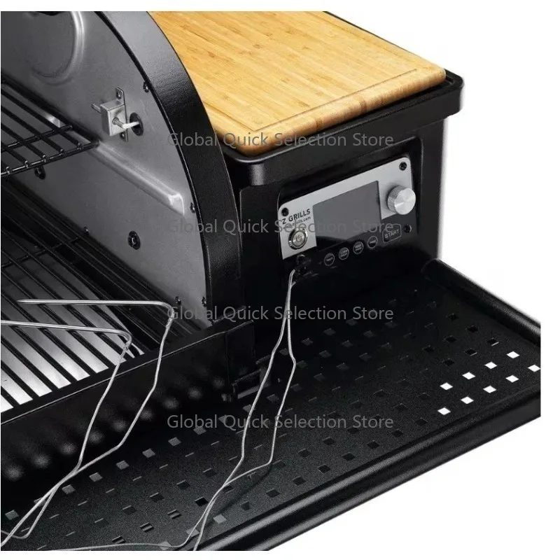Wood Pellet Grill 1068 Sq.in Bbq Grills Outdoor Bbq Smoker Meat Pellet Smoker Grill Machine with Pid Controller Wifi