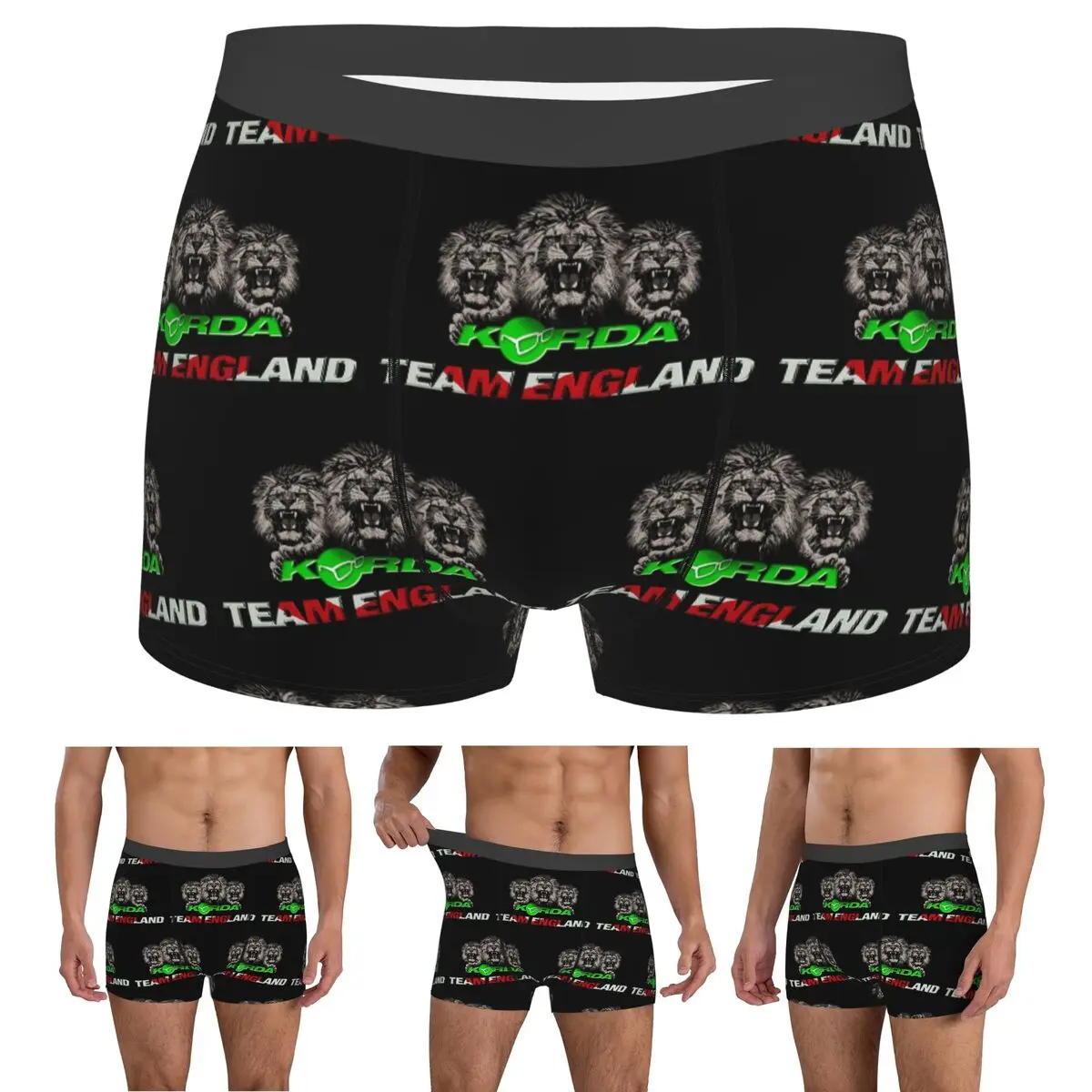 Boxer Underpants Shorts Custom Korda Fishing Logo Panties Men's Comfortable Underwear for Homme Man Boyfriend Gift