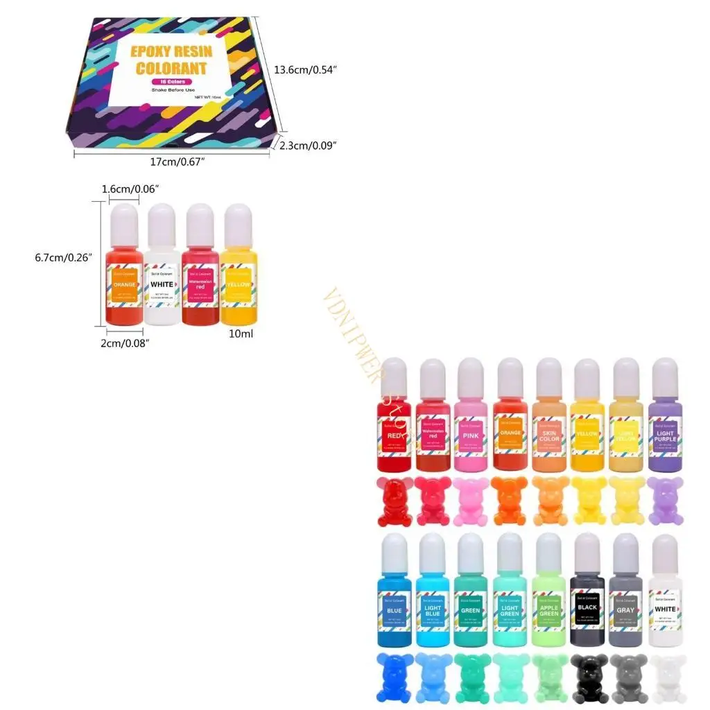

Soap Dye Liquid Colorant Making Handmade Mold Resin Crafts D08E