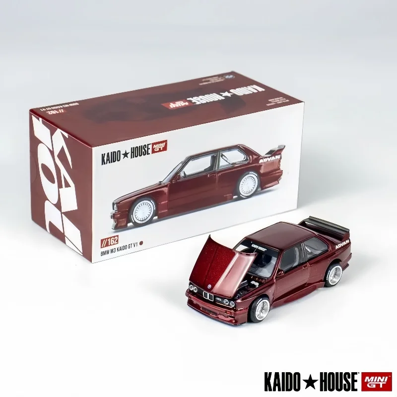 Kaido House1:64 162 BMW M3 E30 front cover open alloy die-cast miniature model, adult collection pieces,children's gifts