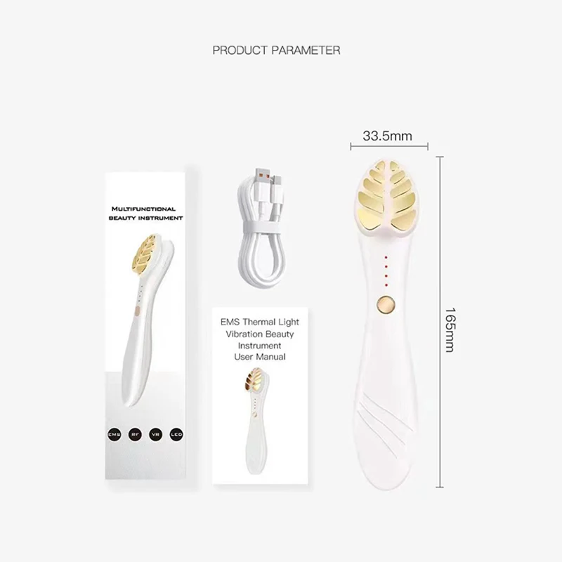 Nieuwe EMS Microstroom Introductie Oogmassage Instrument Pen is een draaibaar heet kompres Vibrerend kleurlicht Schoonheidsapparaat