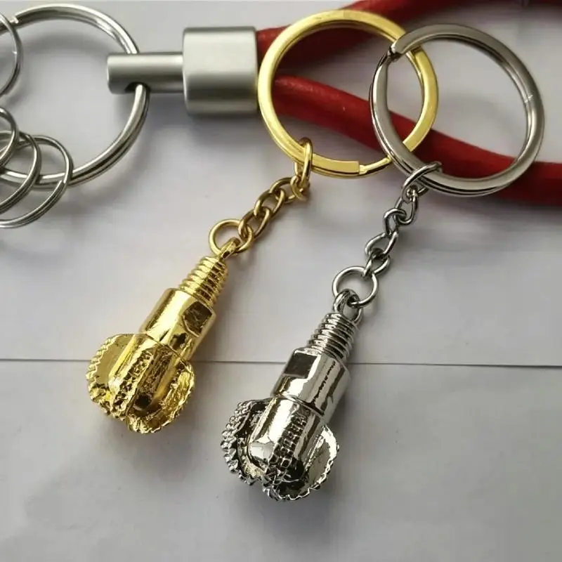 1Pcs Drill Bit Pendant Keyrings Key Holder Oilfield Keychain For Birthdays Anniversaries Christmas Valentine's Gifts