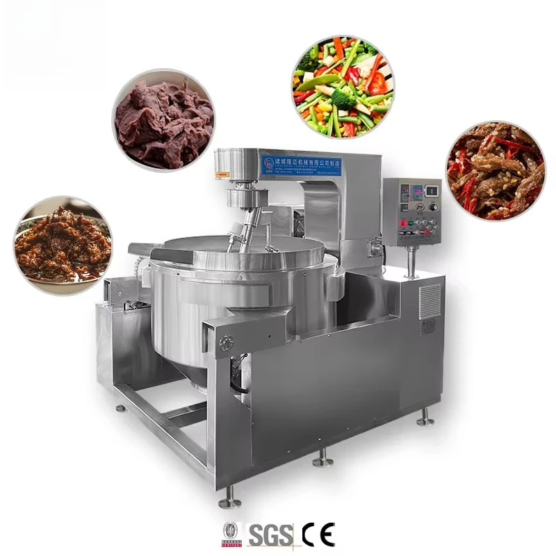 Top Rated  Full Automatic Gas Steam Sauce Mixer Cooking Machine Industrial Cooker Efficient Durable 2024 Hot Sale