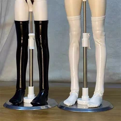 BJD Doll Clothes Pu-leather Stocking Black White Stockings for 1/4 MSD MDD Socks Dolls Accessories DIY Gift