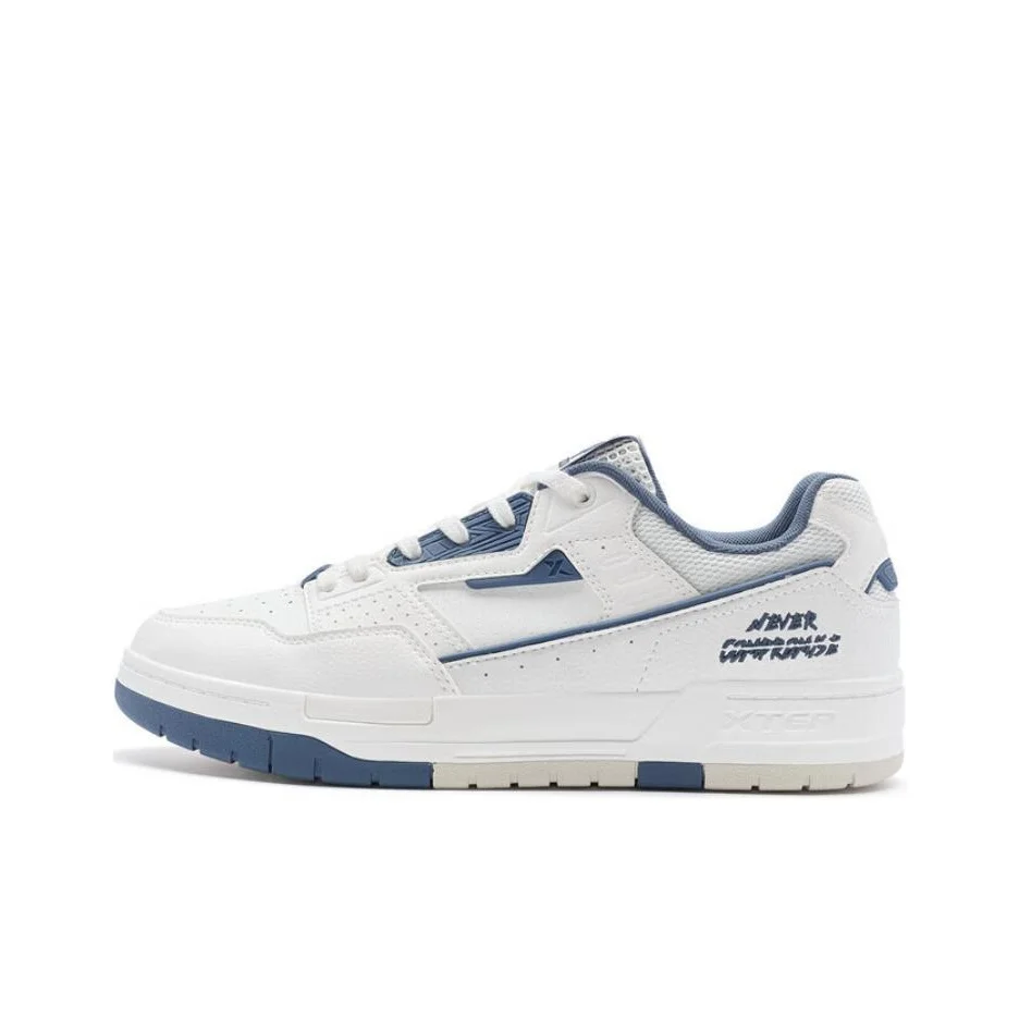 xtep-scarpe-da-skateboard-basse-antiscivolo-resistenti-all'abrasione-traspiranti-da-uomo-bianco-blu-976219310011