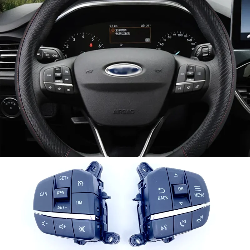 

For Ford New Focus Fiesta 2019 2020 Cruise Control Switch With LIM Multifunction Steering Wheel Button Bluetooth Volume Control