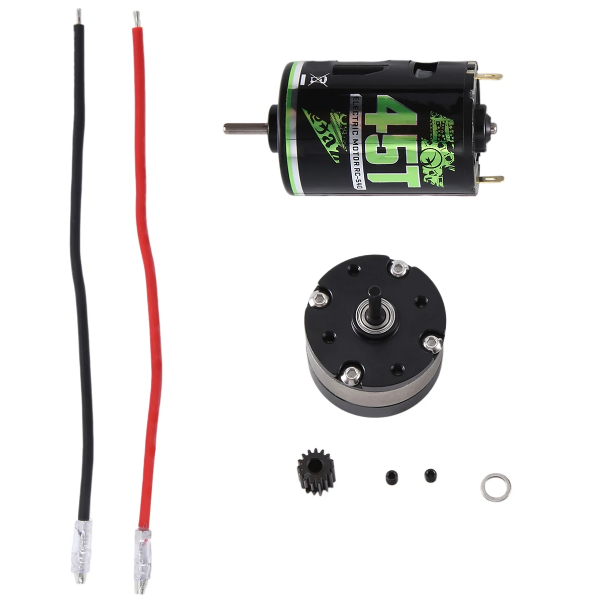 RCXAZ 540 Brushed Motor and 1: 4.2 Ratio Reducer Planetary Gearbox for 1/10 RC Crawler Car TRAXXAS TRX4 Axial SCX10, 45T