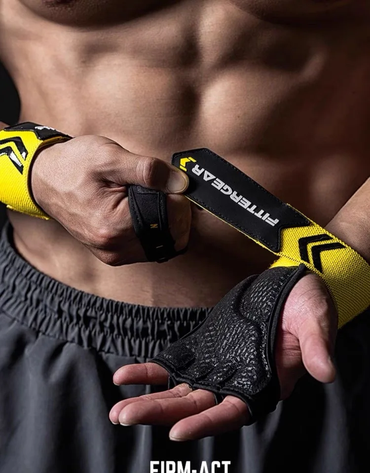 

Перчатки для тренировок с половиной пальца для мужчин и женщин, спортивные перчатки для фитнеса, запястья, защита ладони, противоскользящие перчатки для велоспорта, черные