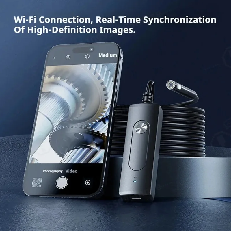 8.0MM TYPE-C Endoscope Camera IP67 Waterproof 6 LEDs Adjustable USB Android Inspection Borescope Cameras for Phone PC
