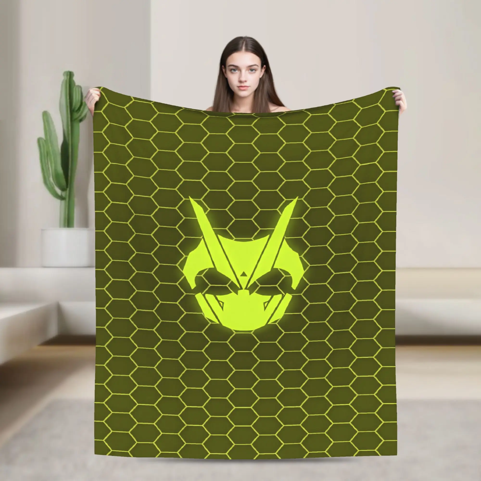 Kamen Riders Super Soft Blanket  Boy Girl Plush Throw Blanket Aesthetic Outdoor Flannel Bedspread Sofa Bed Cover