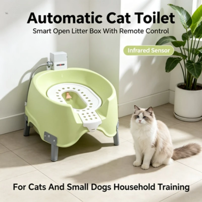 ZONGYAN Smart Automatic Cat Litter Box Infrared Induction Self Cleaning Pet Toilet With Phone Remote Control For Indoor Cats