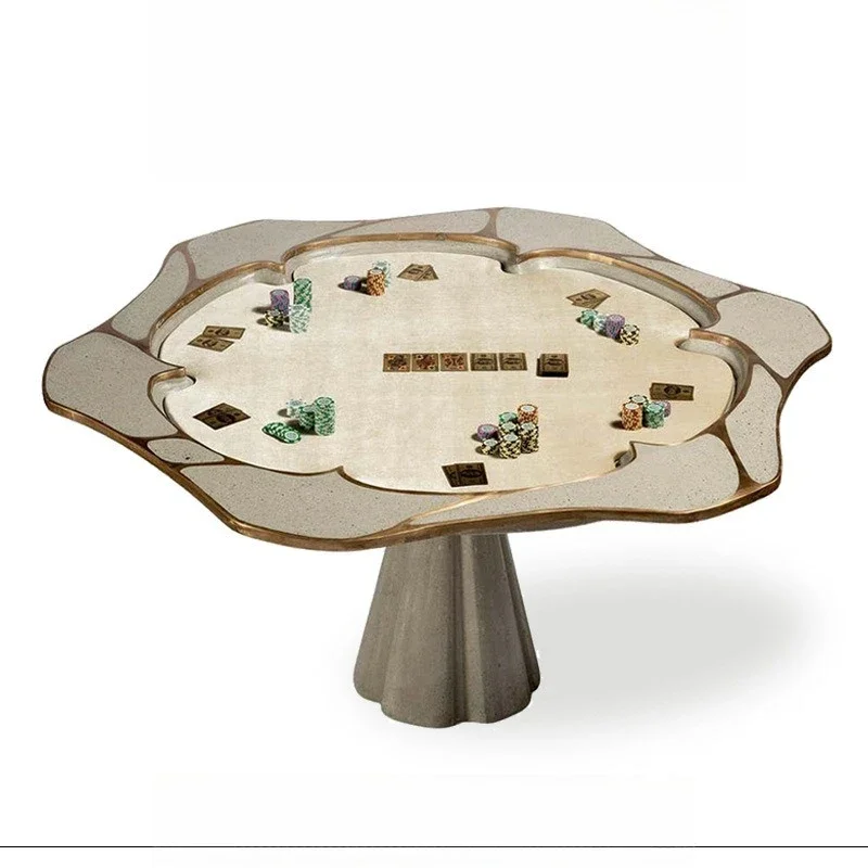 

11Luxury Texas Solid Wood Poker Table Designer Club Club Entertainment Chess And Card Table..