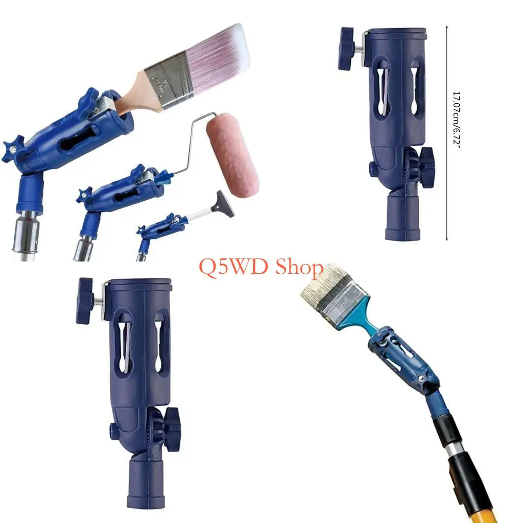 

Q5WD Инструмент для обрезки краски для многопозиционной малярной кисти и роликового удлинителя для высоких потолков