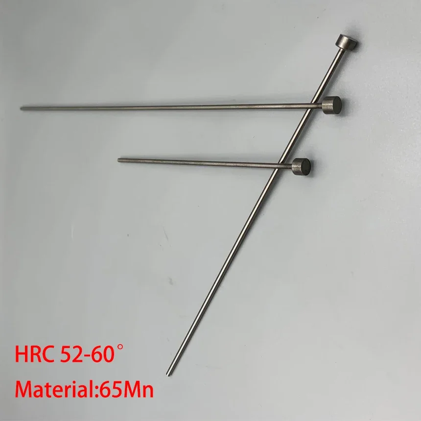 1.5mm OD 1.5*100/150/200 1.5x100/150/200 65Mn HRC60 Round Tip Plastic Injection Component Mold Straight Punching Ejector Pin