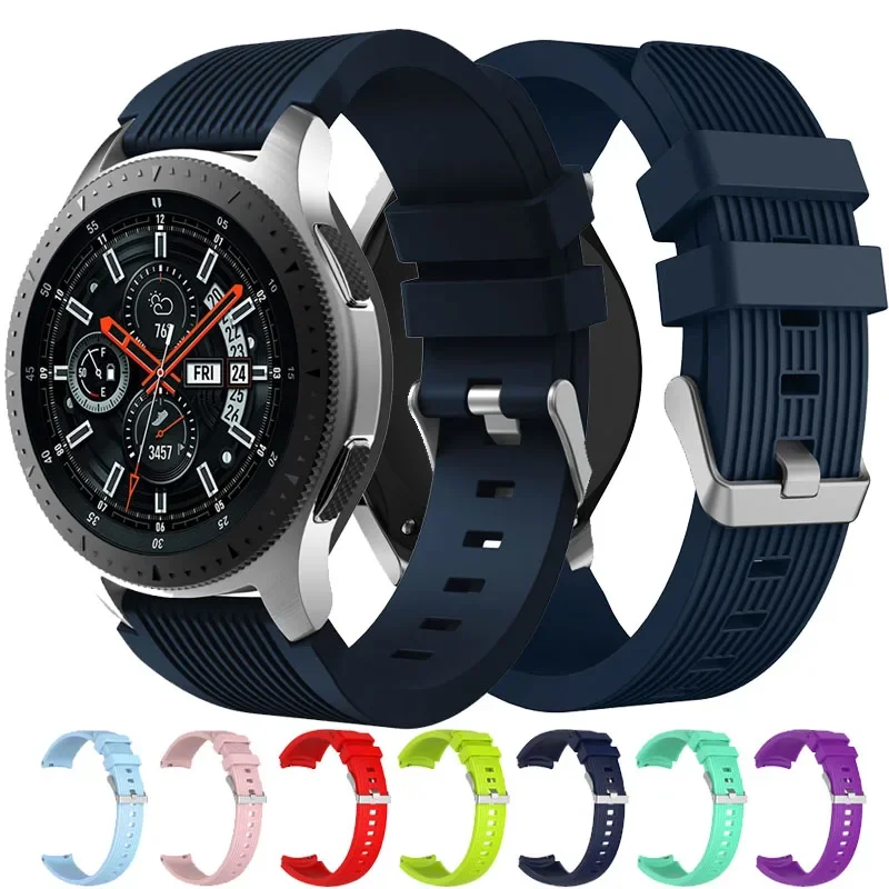 Correa de reloj de 20mm y 22mm para Samsung Gear S3 S4 S5 Frontier Classic, correa de repuesto de 49mm, 46mm y 42mm
