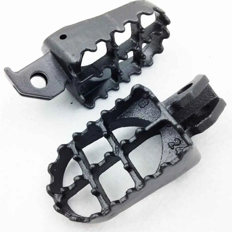 Motocross MX Dirt Bike Racing Foot Pegs footpeg For Suzuki RM RM85 RM85L DR-Z125L DR-Z125 Motorcycle parts Black