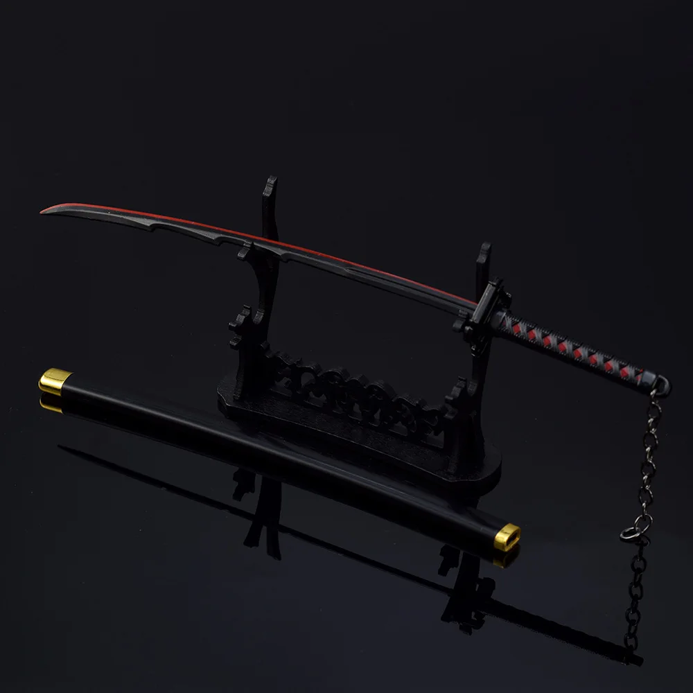 26 cm Kurosaki Ichigo Zanpakutou Suord Verbod Kai Zangetsu Metalen Anime Wapen Model Katana Samurai Suords Ornament Ambachten Geschenken Speelgoed