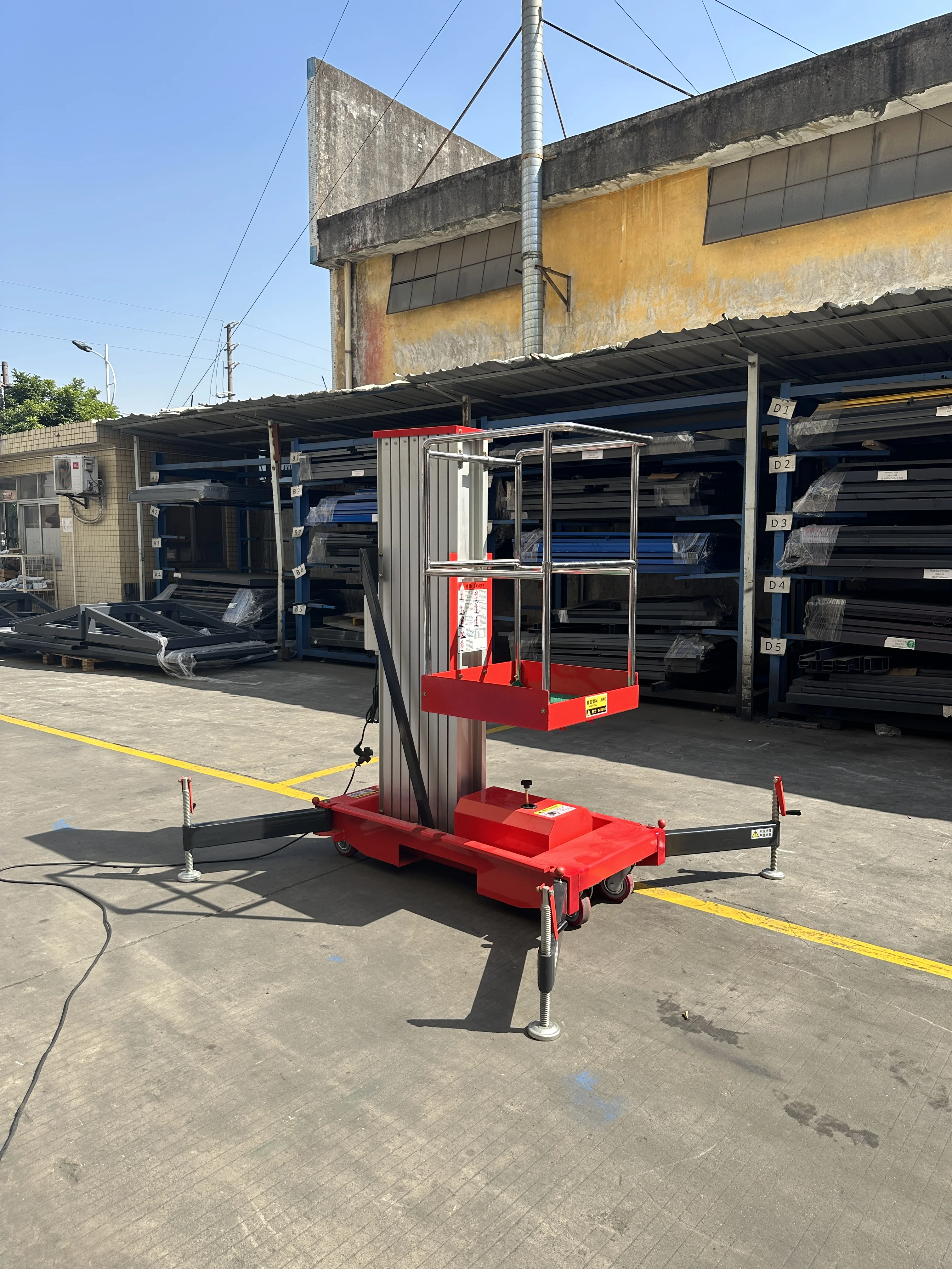 4-18m Height Adjustable Aluminum Working Platform Aluminum Alloy Lift Platform Hydraulic Lifting Work Platform