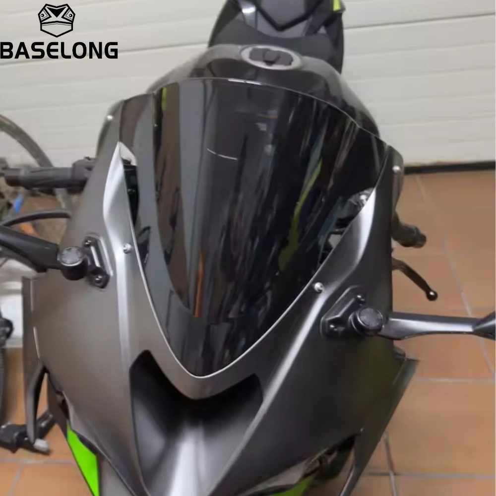 Motorcycle Windscreen Windshield Wind Deflectors Shield Protector FOR KAWASAKI ZX6R Ninja ZX-6R 2024-2025-2026-2027 NINJA ZX6 R