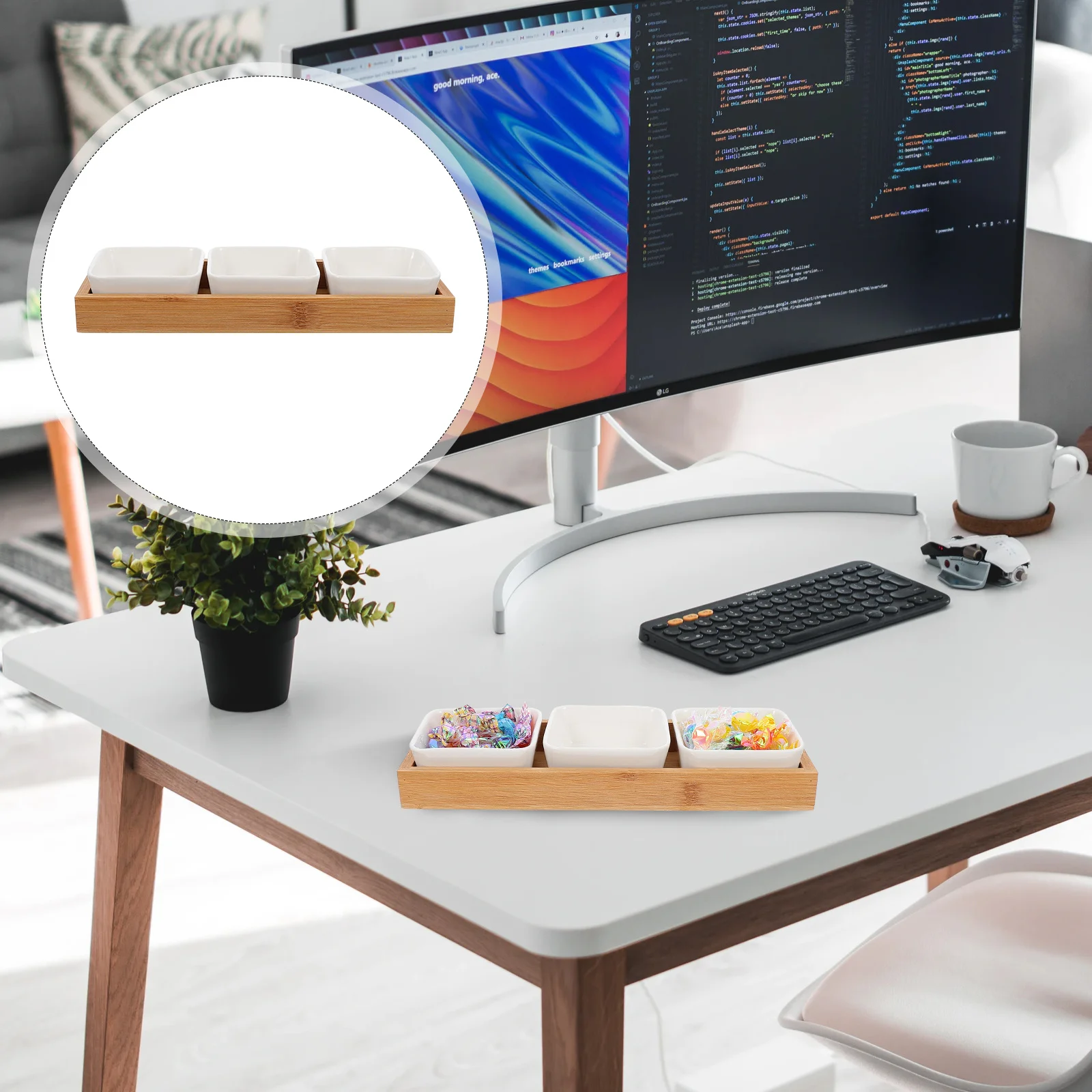 

1 шт. поднос для хранения закусок, керамическая тарелка с фруктами, многосекционная настольная тарелка для демонстрации еды для сухофруктов, конфет, офиса и дома