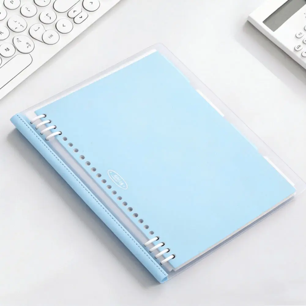 Foldable B5 Loose Leaf Journal For Mengjin Soft PU Cover Planner Diary Pastel Color Writing Notebook School Supplies