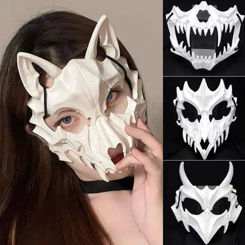 

Skull Masks Ropeplay Animal Costumes Mask Halloween Bone Cranium Terror Mask Cosplay Dance Prom Carnival Party Props Adult Kids