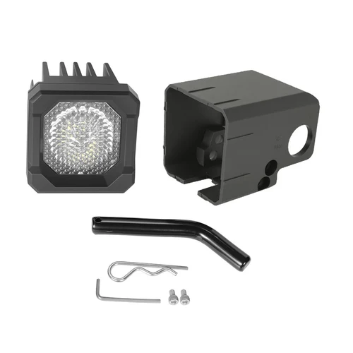 Imagen 2 del producto Kit de enganche de remolque LED rojo y blanco, luz de marcha atrás de respaldo para camionetas SUV Jeep, Kit de luces de enganche Universal de montaje de enganche de 2 ""x 2""