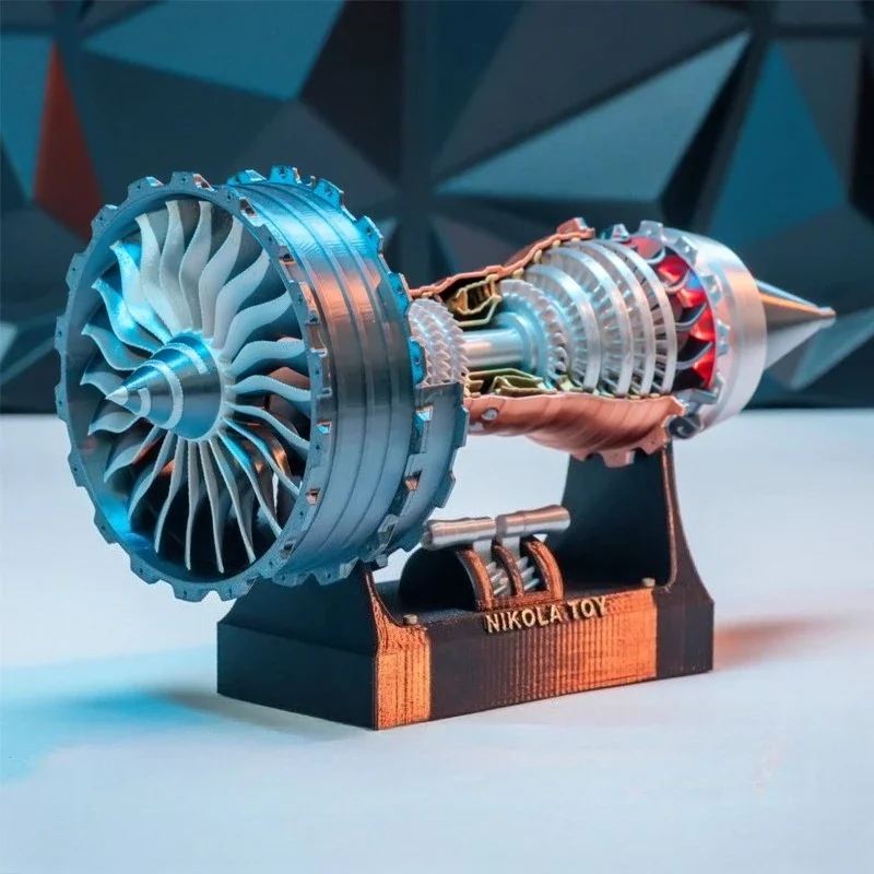 

Модель турбовенного двигателя самолета TR900 с хвостовым пламенем и световыми эффектами, настольная игрушка