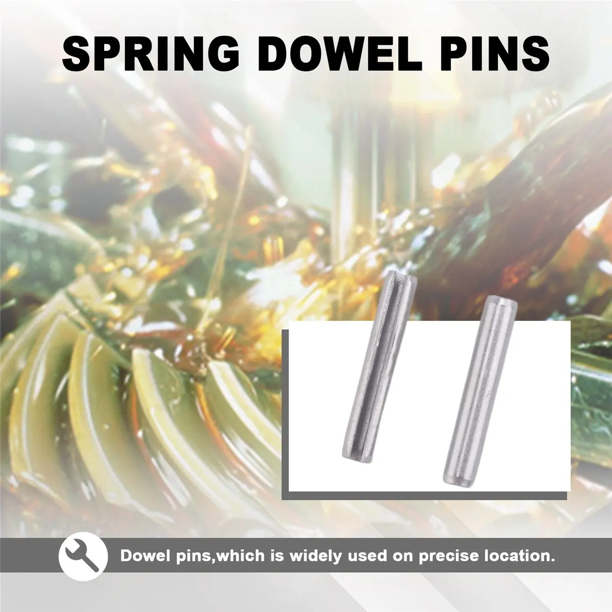 ABJS 10Pcs M5x30mm 304 Stainless Steel Split Spring Roll Dowel Pins