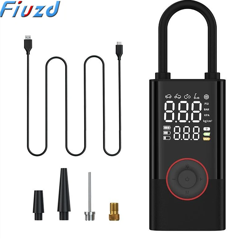 Portable Compressor For Car Wireless Tire Inflator Rechargable Air Pump for Motorcycle Bicycle Ball Electric Air Inflator