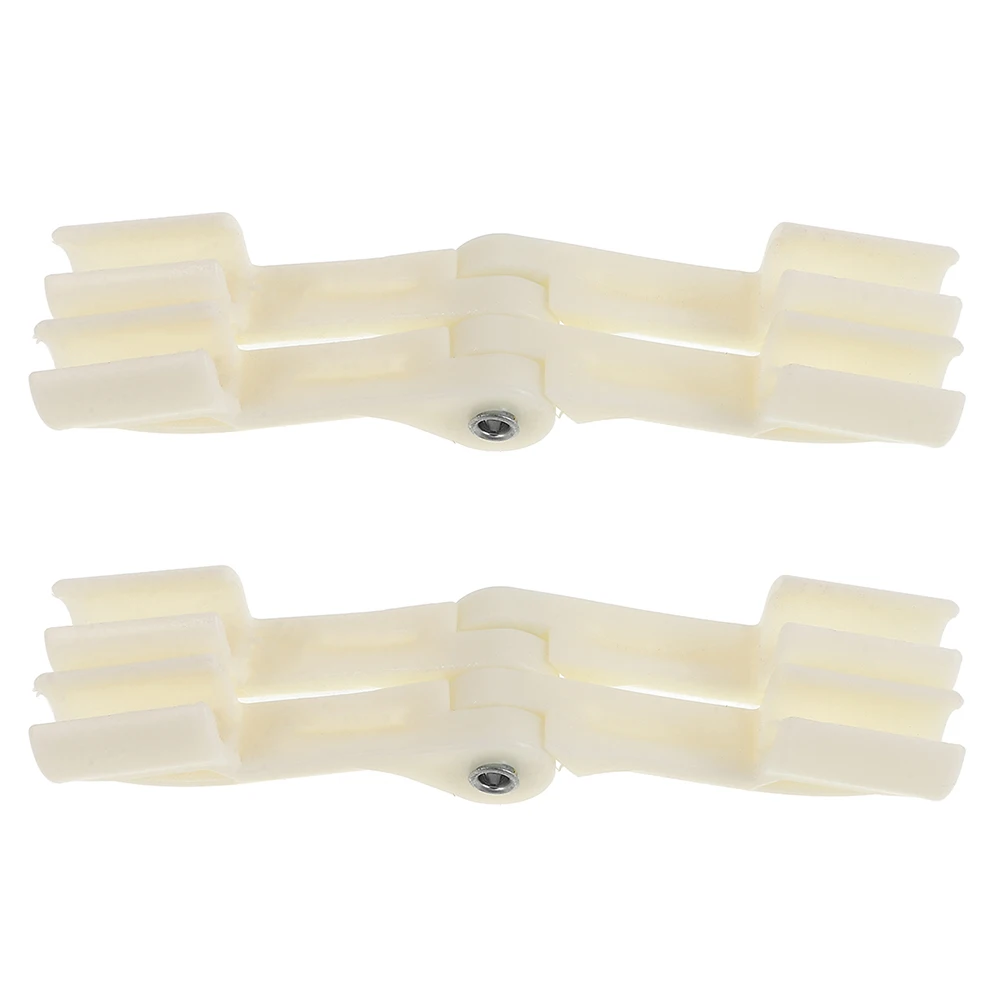 

2Pcs Mosquito Foldable Retainer Clips Holder Bed Canopy Retainer Foldable Clips White Plastic Bedroom Stabilizer Shade Net Clamp