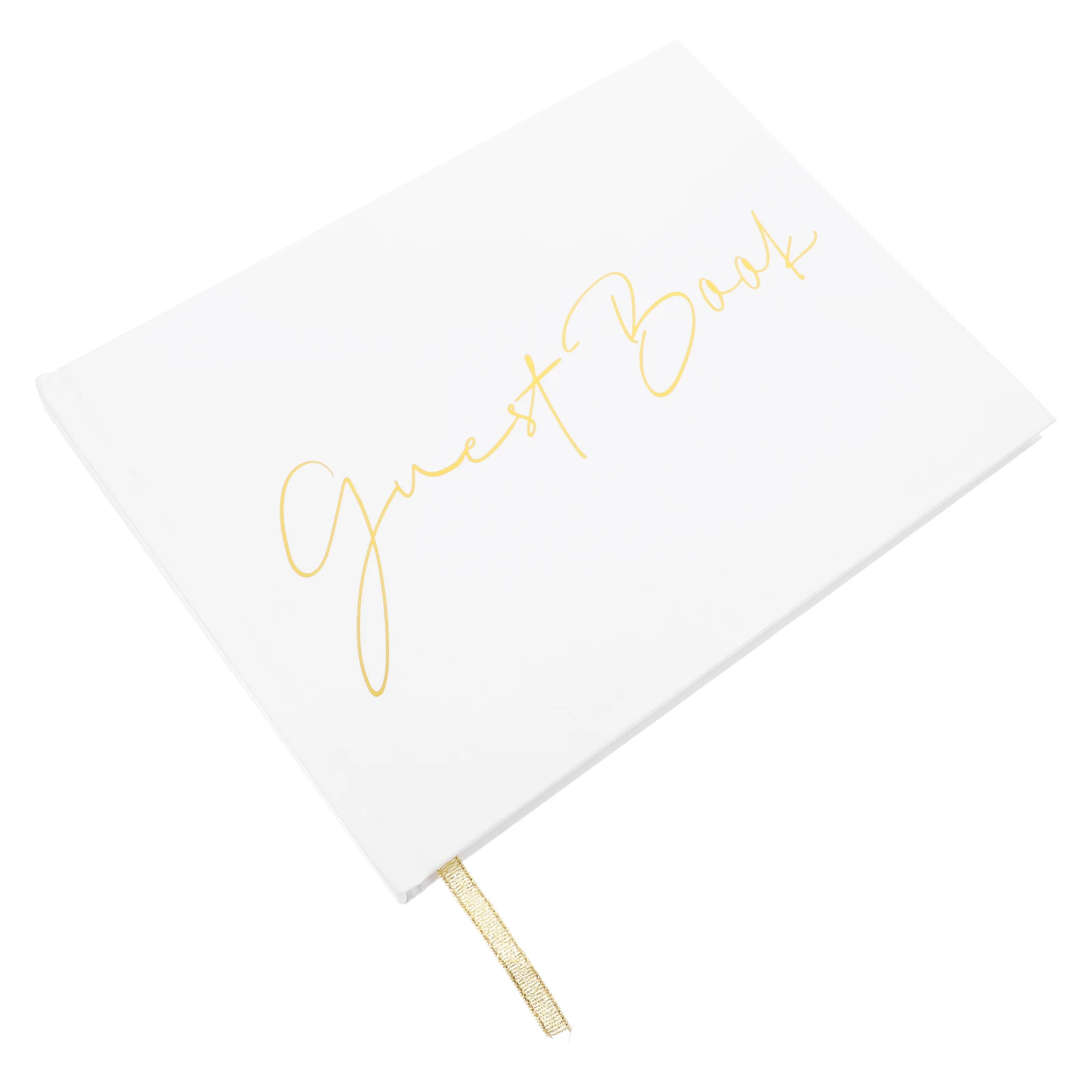 

The Sign Elegant Guestbook Custom for Wedding Reception White Blank Weddings Party