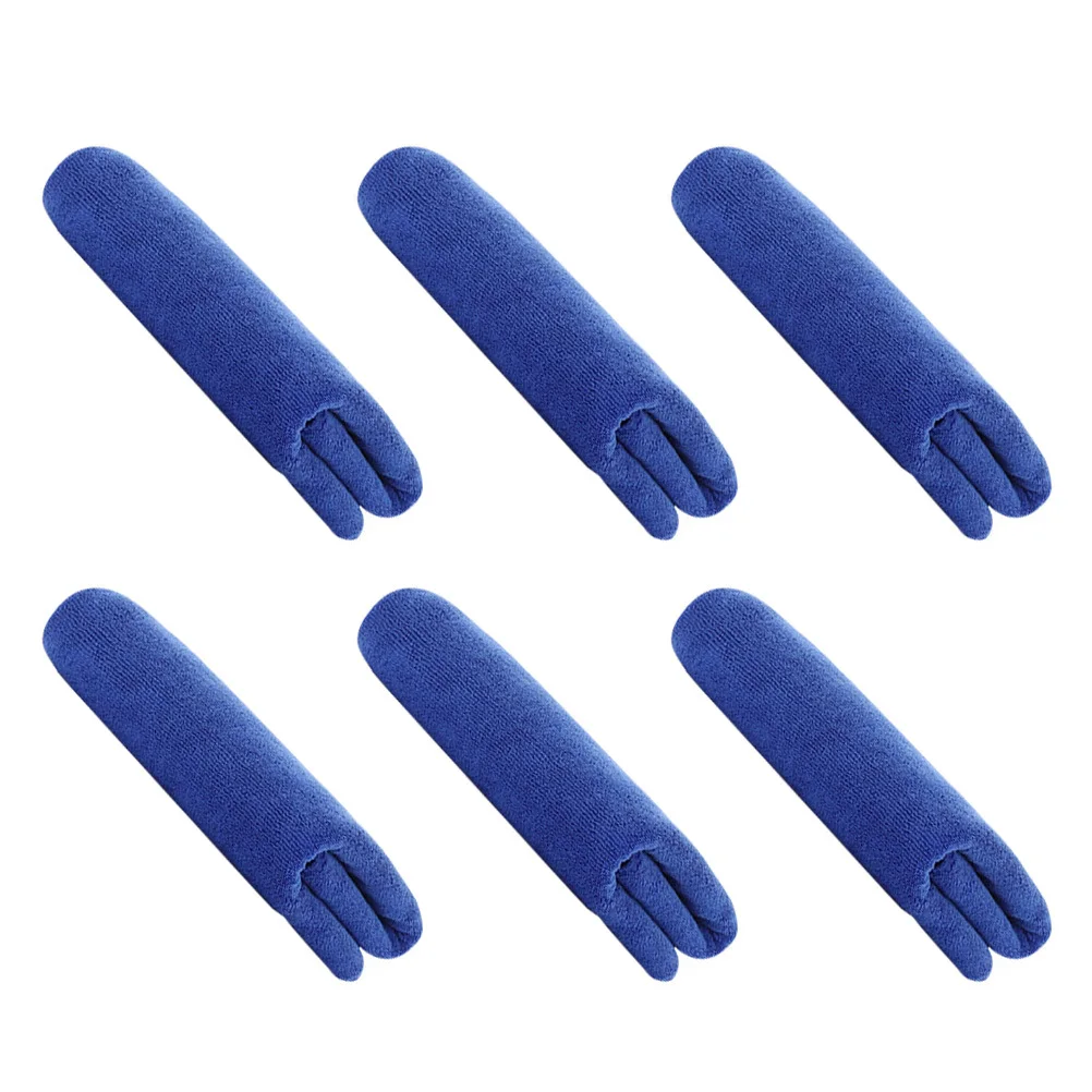 

6 шт. толстые автомобильные полотенца из микрофибры, водопоглощающие полотенца для мытья автомобиля, сушки, чистящие салфетки из микрофибры