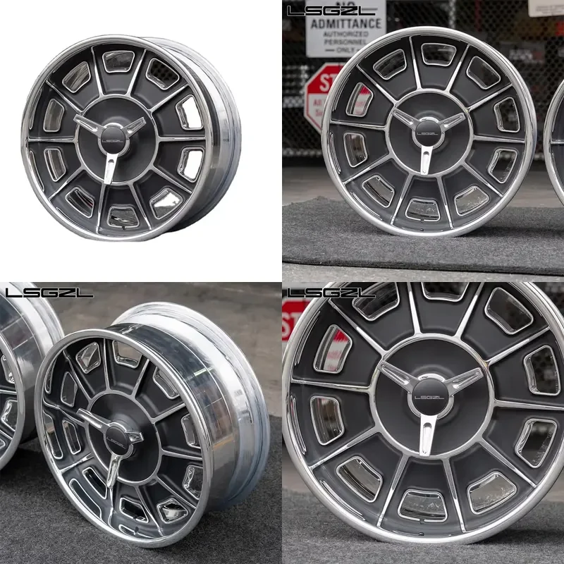 

i Lsgzl Forged 2-piece Custom 5x114.3 5x120 5x130 for chevy C8 impala Alloy Concave Deep Lip 18 20 21 22Luxury Car Wheel Rim