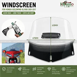 Fit for HONDA GL1800 Goldwing 2001 - 2017 Windscreen Standard Height Vented Windshield GL 1800 Gold wing 2002 2003 2004 2005