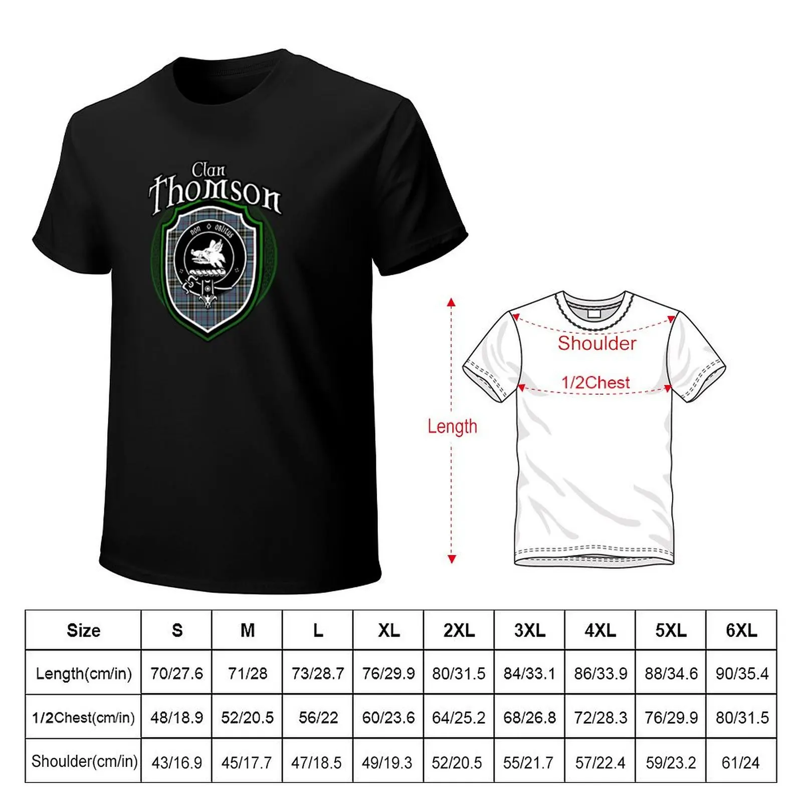 Clan Thomson Tartan , Scottish Thomson, Thomson Last Name, Thomson Tartan, Crest, Clan Crest Badge T-Shirt