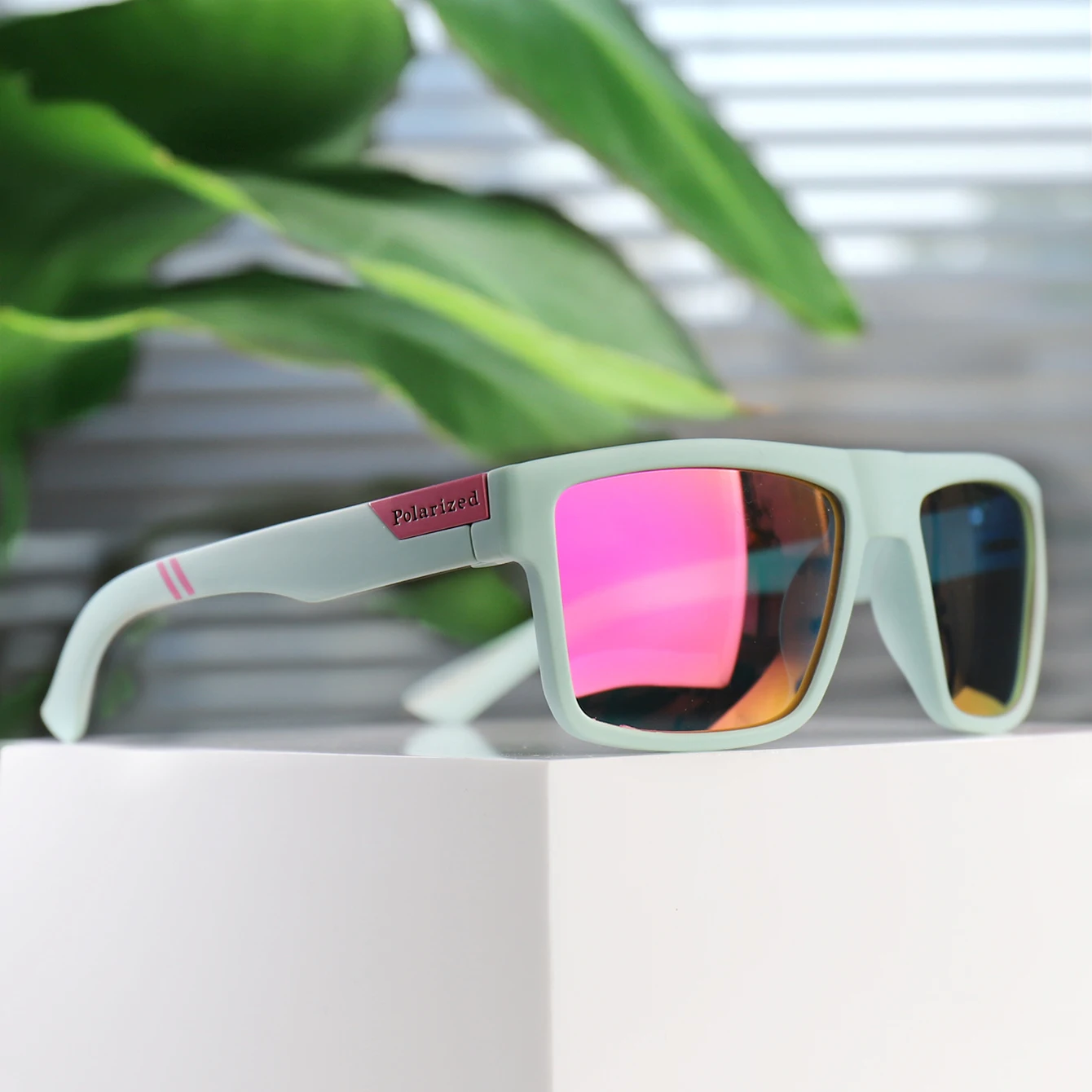 3 Paar polarisierte Brillen, quadratische Sonnenbrillen, UV400, Outdoor-Sport, Angeln, Radfahren, Laufen, Fahren, Männer und Frauen, Party-Schutzbrillen – Detail 8