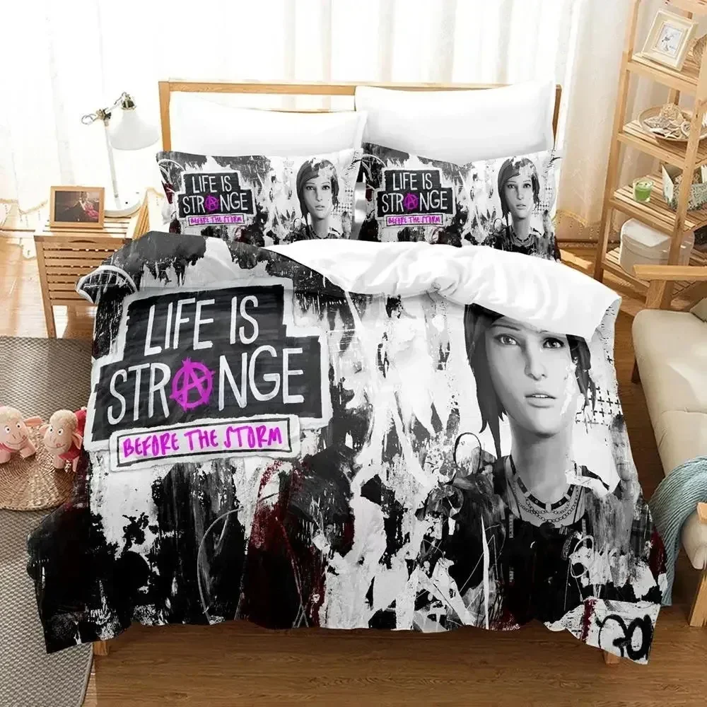 3D Game Life is Strange Before the Storm Printed Bed Set Duvet Cover Bedding Set Linen Sheet Quilt Cover Full Queen King Size