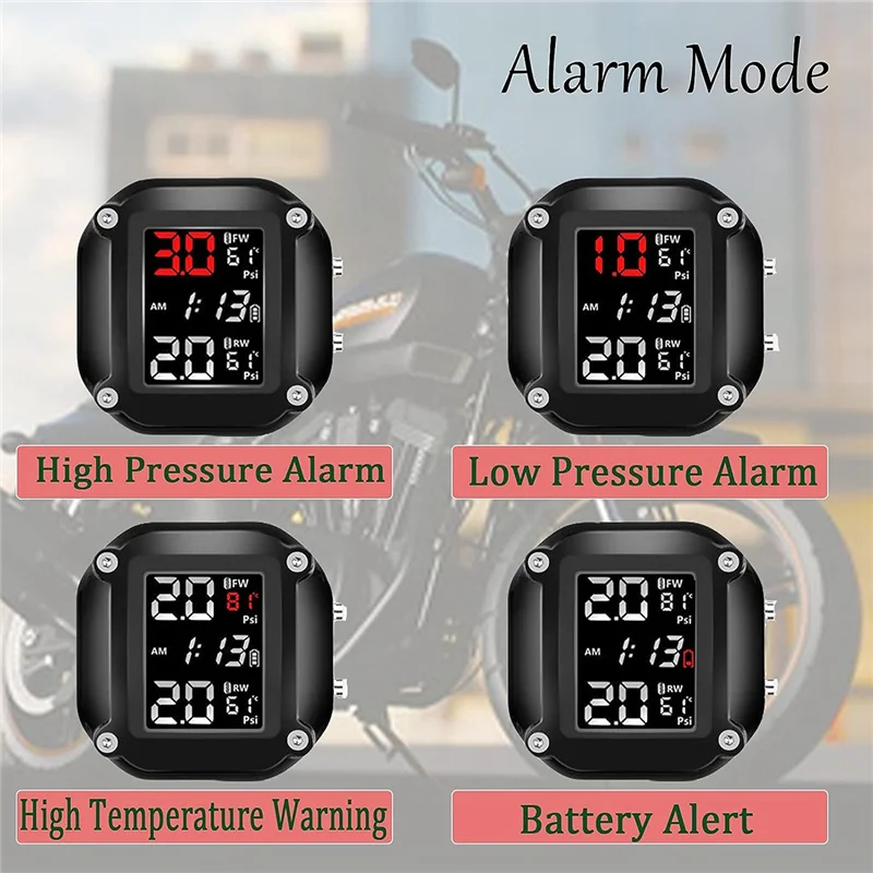 

Tire Pressure Monitor Plastic Tire Pressure Monitor Tire Pressure Detection Tire Pressure Sensor M5 Motorcycle Supplies