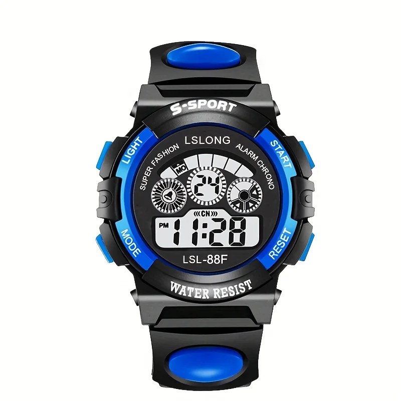 Mode Casual Lichtgevende Waterdichte Drop-Proof Elektronisch Horloge Voor Jongens En Meisjes, Outdoor Sport Party Kerst Verjaardagscadeaus