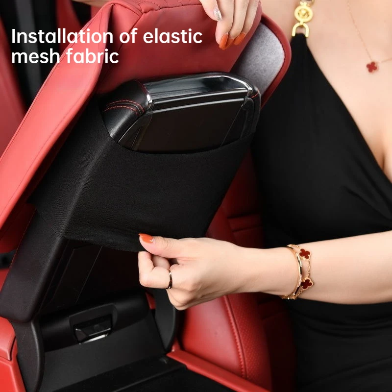 Memory Cotton Car Storage Box Pad Height Increasing Armrest Pad Car Mat Accessories Vehicle Organizer Enhancer