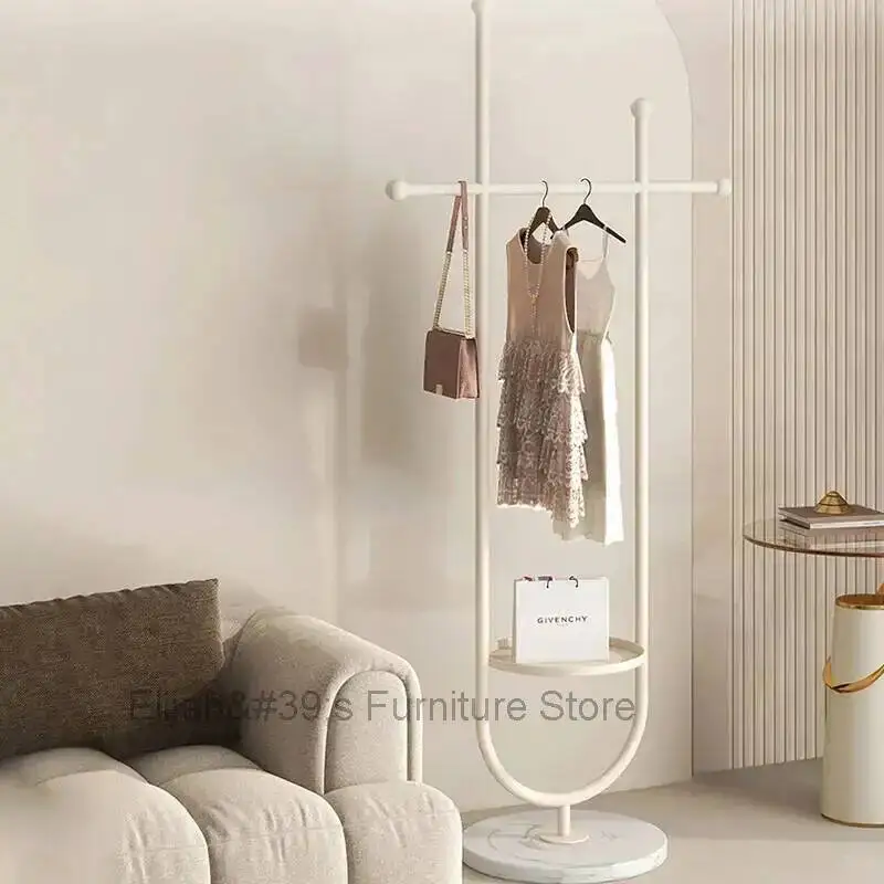 

Shelfs Place Saving Clothes Entrance Rack Minimalist Portable Hangers Clothing Rack Bedroom Metal Perchero Home Accessories