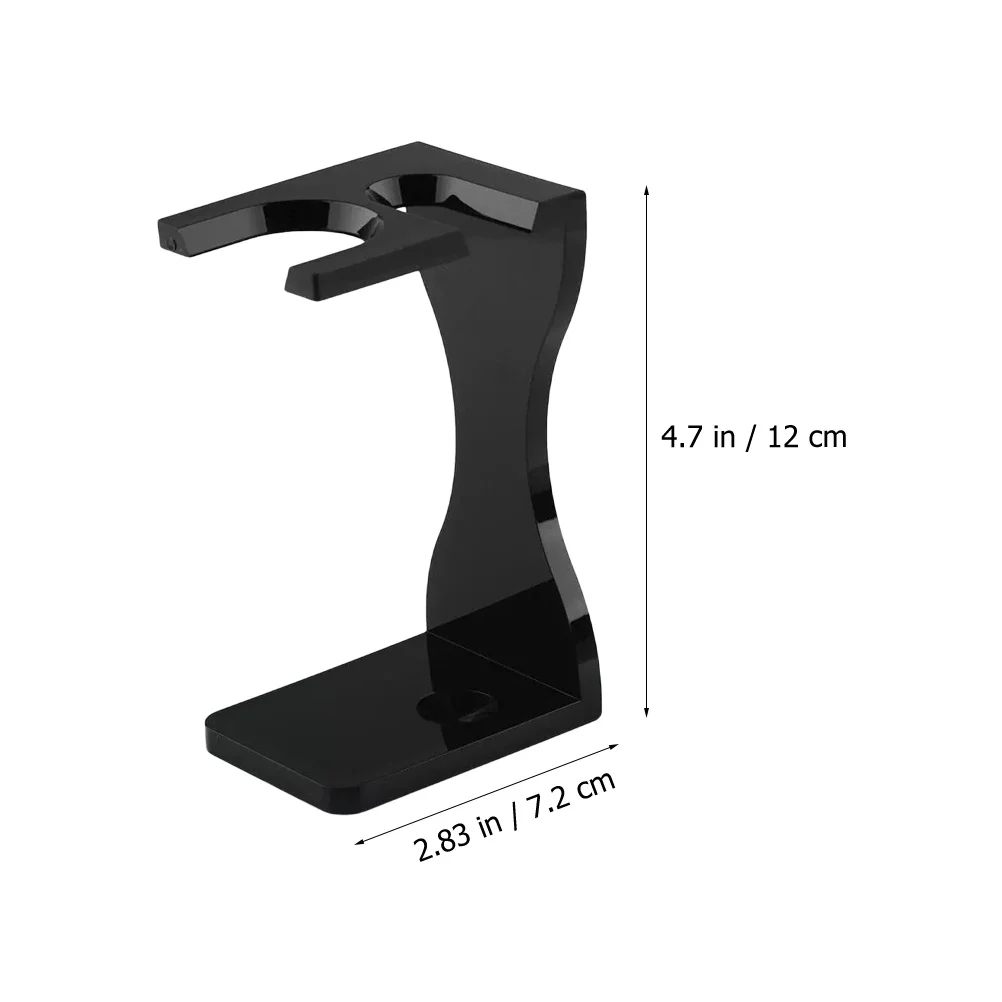 Soporte para brochas de afeitar, soporte acrílico para hombres, estante para maquinillas de afeitar, herramientas para mantener limpio y seco, soporte de seguridad para barbería, accesorios de afeitado