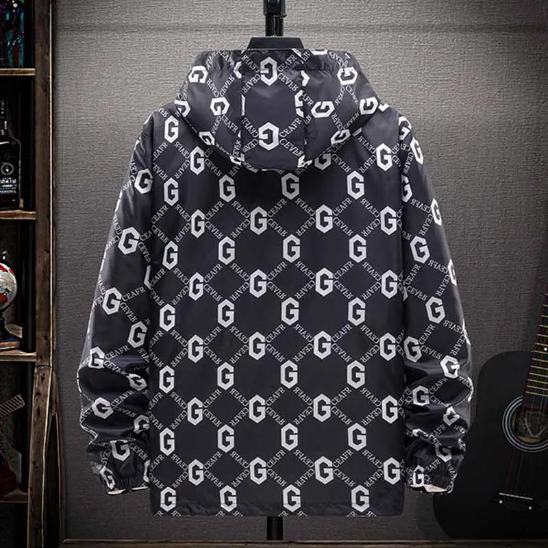 Summer New Jacket Men Large Size 3XL-5XL Jumper Pullowers Ultra Thin Breathable Sun Outwer Clothes Teenagers Loose Coat