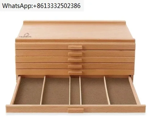 us-art-supply-drawer-wood-artist-supply-storage-box-pastels-pencils-pens-markers-brushes