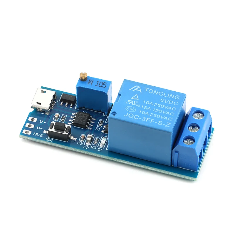 Hot-Selling Wide Voltage 5V-30V Trigger Delay Relay Module - Timer Switch for Delayed Turn-On/Off