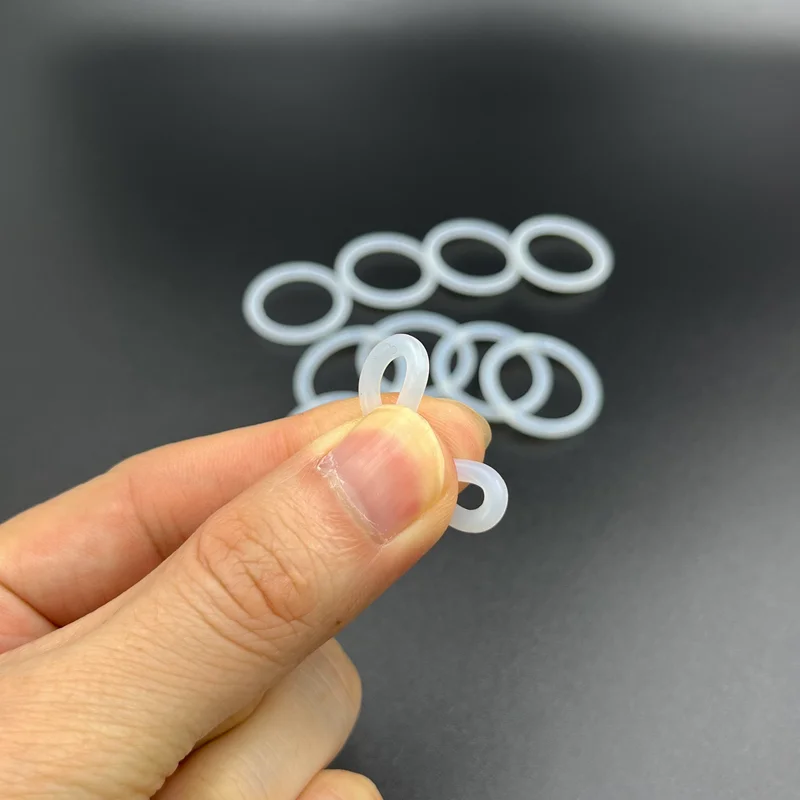 VMQ White O Ring Gasket Silicone Food Grade O-Ring Heat-Resistant Waterproof High Temperature Gasket Thickness 1.5/2.0/2.4/3.1mm