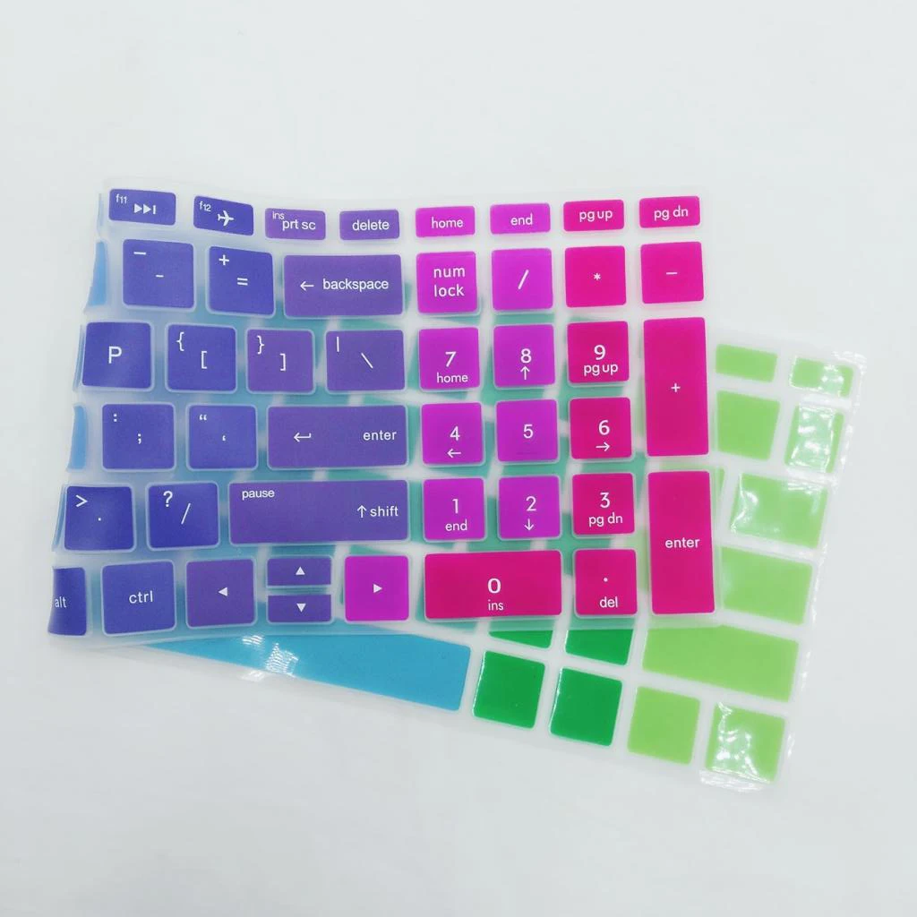 Capa protetora de teclado de silicone removível para HP 15,6 polegadas BF Desktop Protetor de capa de teclado à prova de poeira