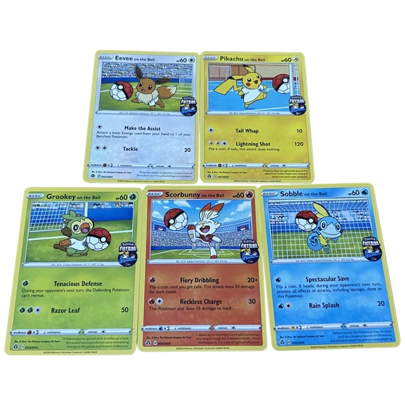 5Pcs/set PTCG Eevee Bulbasaur Collection Card Diy Self Made Classic Game Anime Collection Cards Gift Toy