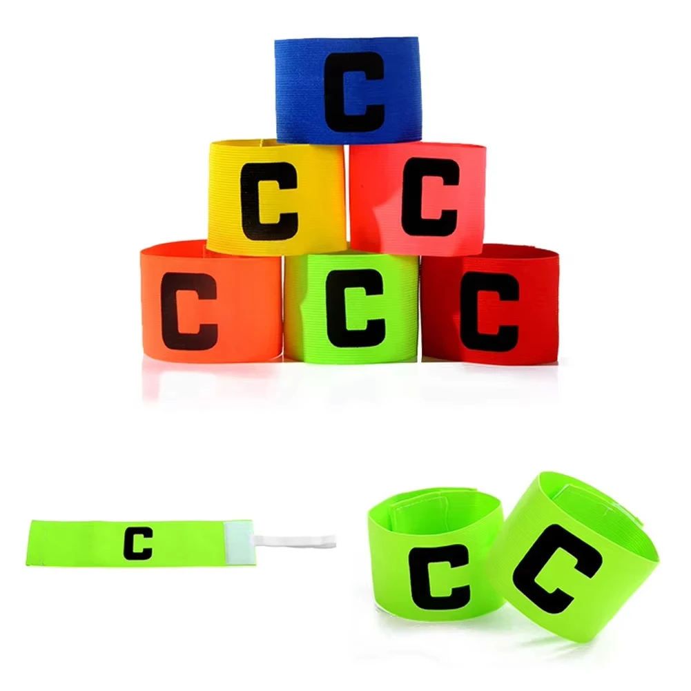 3Pcs Fußball Team Kapitän Armband Gruppe Identifikation Anti-slip Klett Armband Erwachsene Und Kind Einstellbare Armband C-förmigen